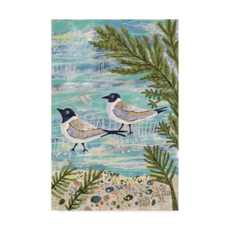 Karen Fields 'Two Sea Birds' Canvas Art,22x32